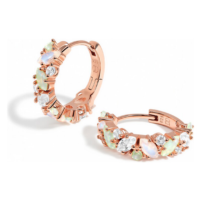 ELENYS Royal Fashion náušnice 14k zlato Vermeil GU-DR22120E-ROSEGOLD 73033539