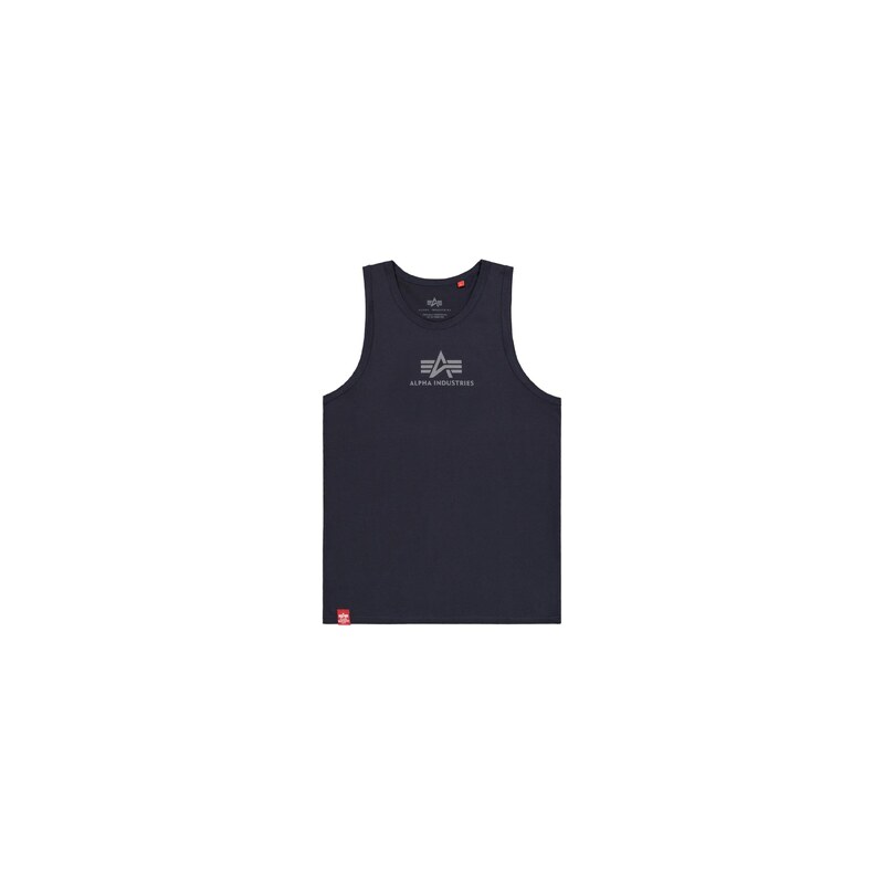 ALPHA INDUSTRIES Tričko tmavě modrá / šedá