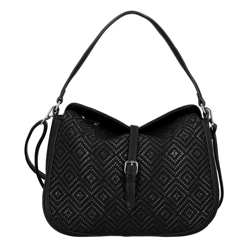 Turbo bags Módní dámská koženková kabelka do ruky Denira, černá 115366425