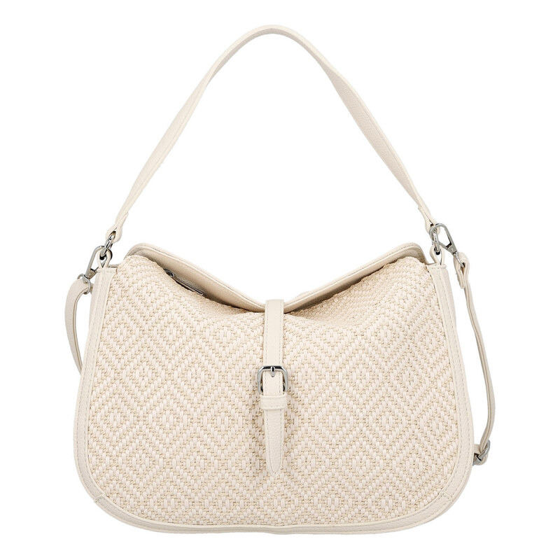 Turbo bags Módní dámská koženková kabelka do ruky Denira, béžová 115366426