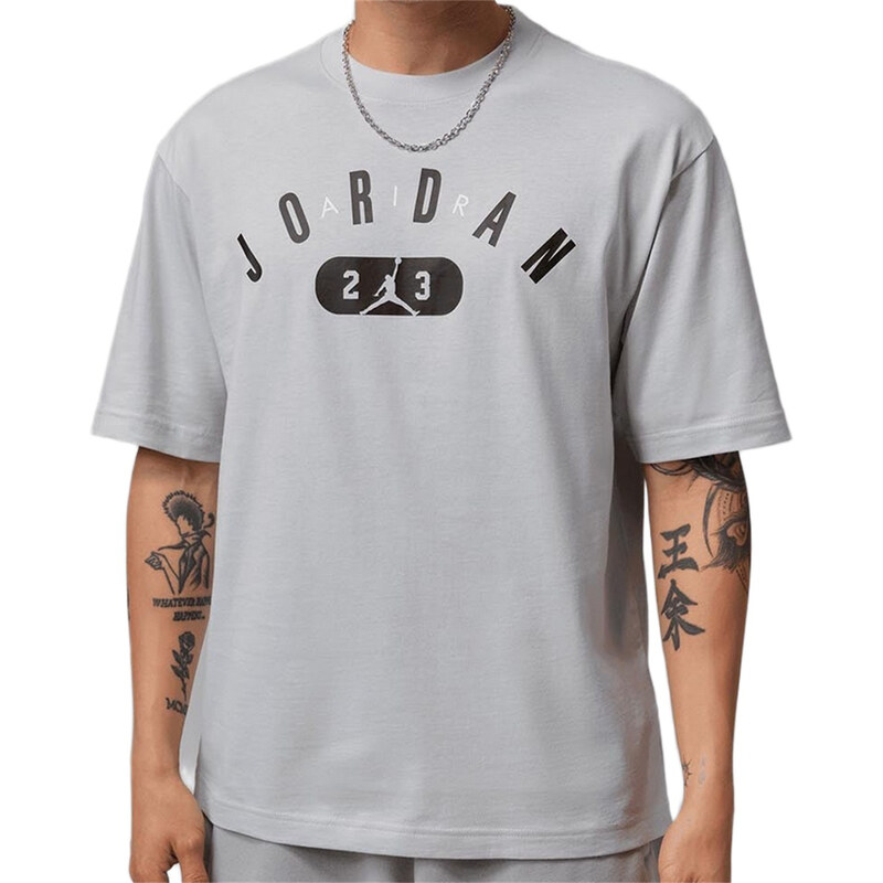 Pánské Tričko s krátkým rukávem NIKE M J CITY SS CREW IF3071-472 – Modrá