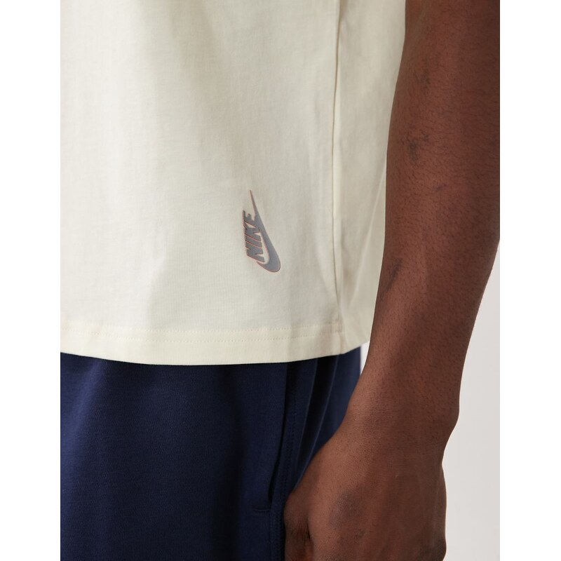 Nike Essential boxy oversized t-shirt in off white