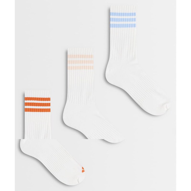 adidas performance adidas Training 3 stripe multi colour socks