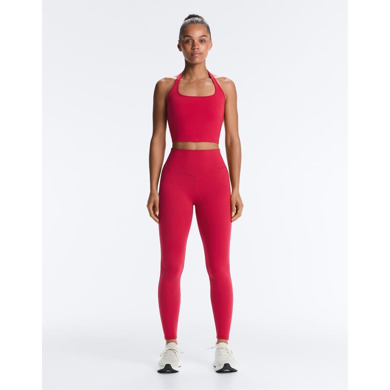 OYSHO Evermove 65cm high rise ankle-length leggings in re-Red