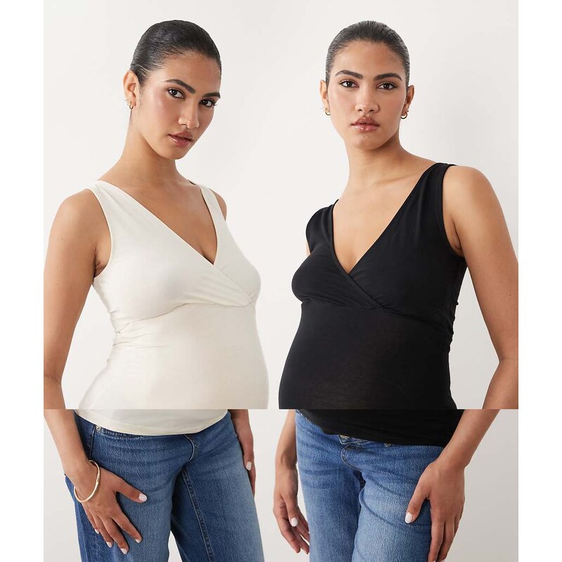 Mama.licious Mamalicious Maternity 2 pack nursing wrap front