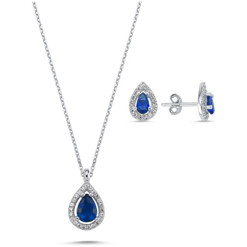 LUNICA Set stříbrných šperků ZIMNÍ KAPKA 115366340