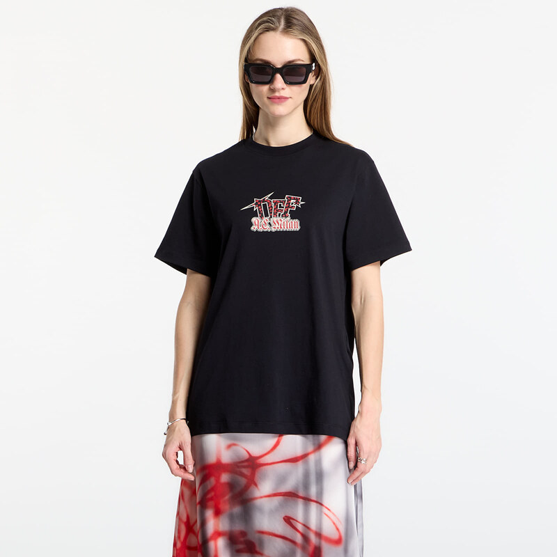 Tričko Off-White x AC Milan Arrow S/S Slim Tee UNISEX Black/ Red