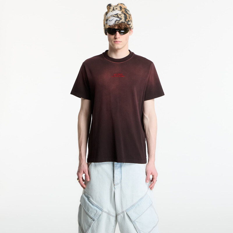 Tričko Off-White x AC Milan S/S Slim Tee UNISEX Black/ Red XL