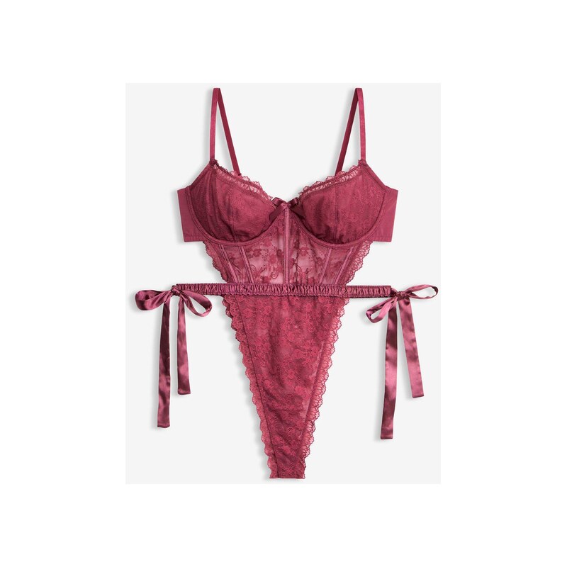 bonprix Body tanga fialová Žena 112846110