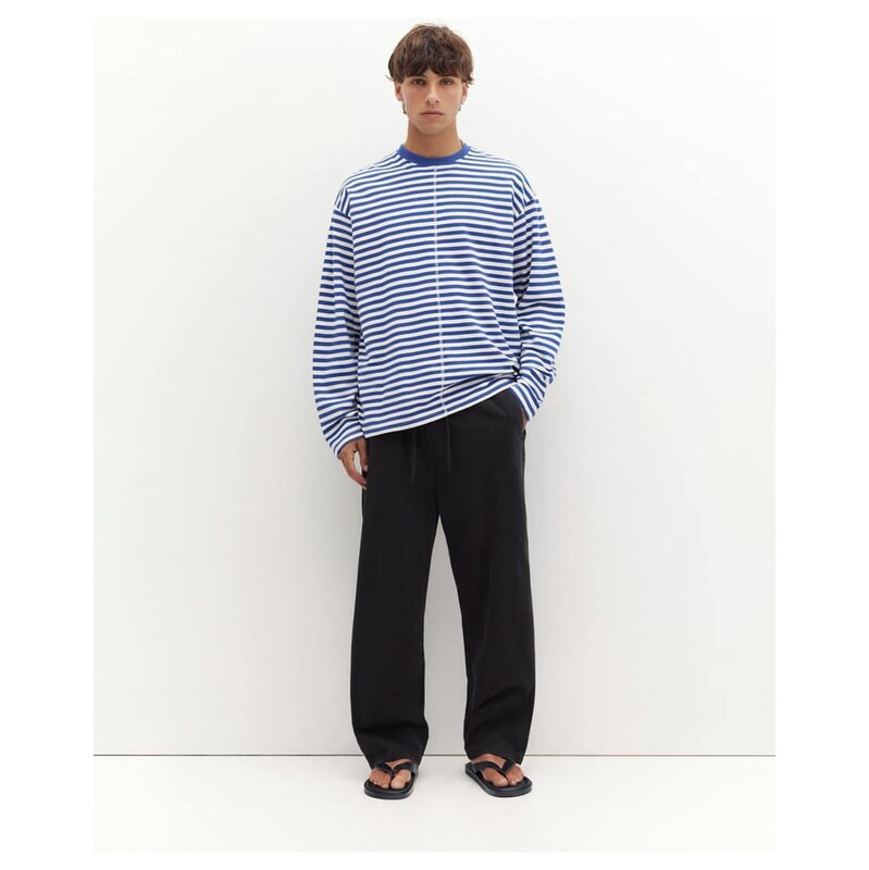 Pull&Bear Denim joggers in faded black-Grey