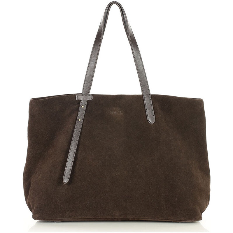 MARCO MAZZINI dámská kožená shopper kabelka hnědá 115368448