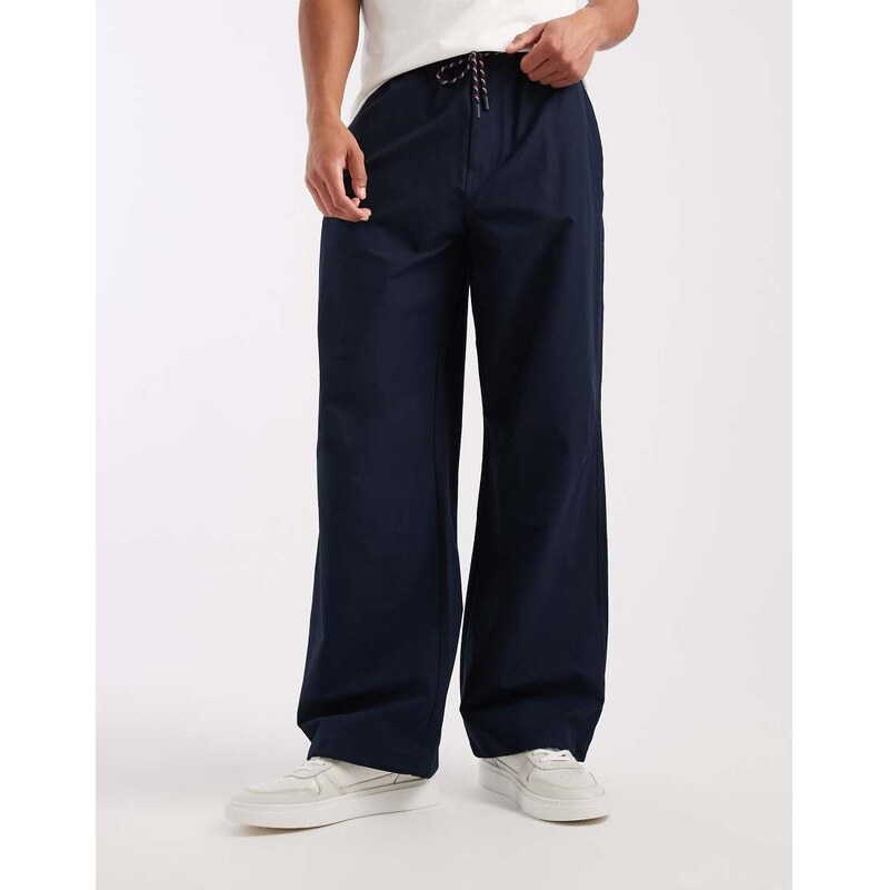 Tommy Jeans theo sailing parachute trousers in navy