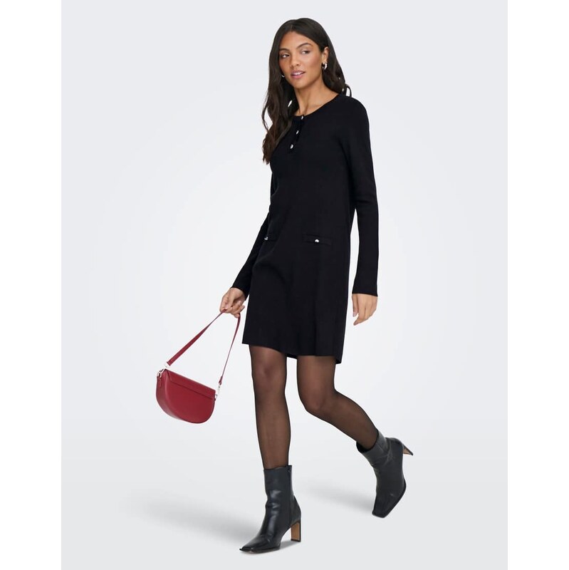 ONLY Knitted dress in black
