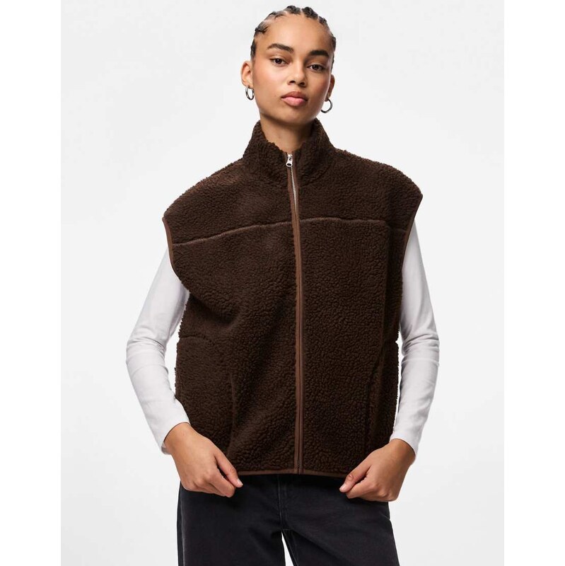 Pieces Gilet in hot fudge-Brown