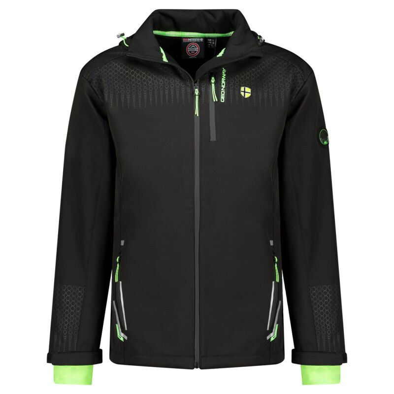 Geographical Norway Pánská softshellová bunda Trelino Black-Green Db 115368908