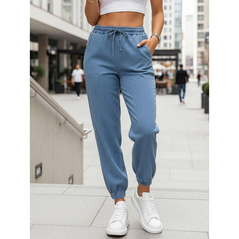Dámské džínové tepláky modré FashionStreet UY2990