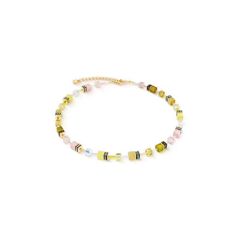 Coeur de Lion dámský náhrdelník GeoCUBE Iconic Olive Blossom 2838/10 115369270