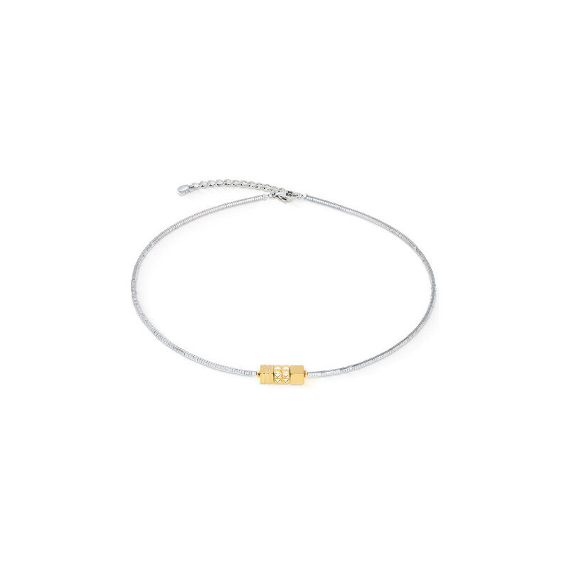 Coeur de Lion dámský náhrdelník Cube Trio Facets gold-silver 2040/10 115369265