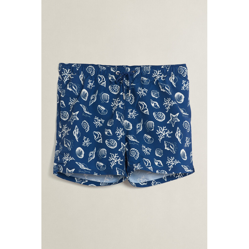 PLAVKY GANT SEASHELLS PRINT SWIM SHORTS RICH NAVY