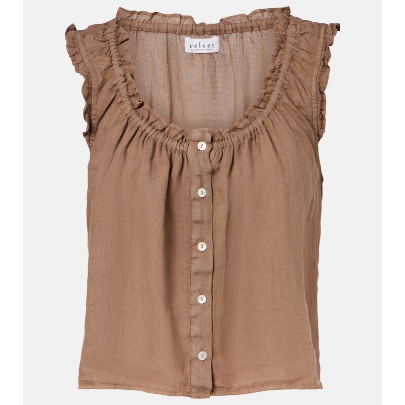 Velvet Tana linen top