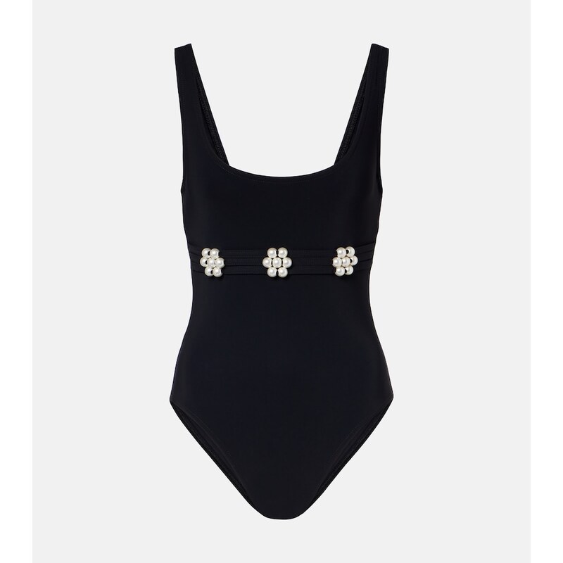 Karla Colletto Maya embellished swimsuit