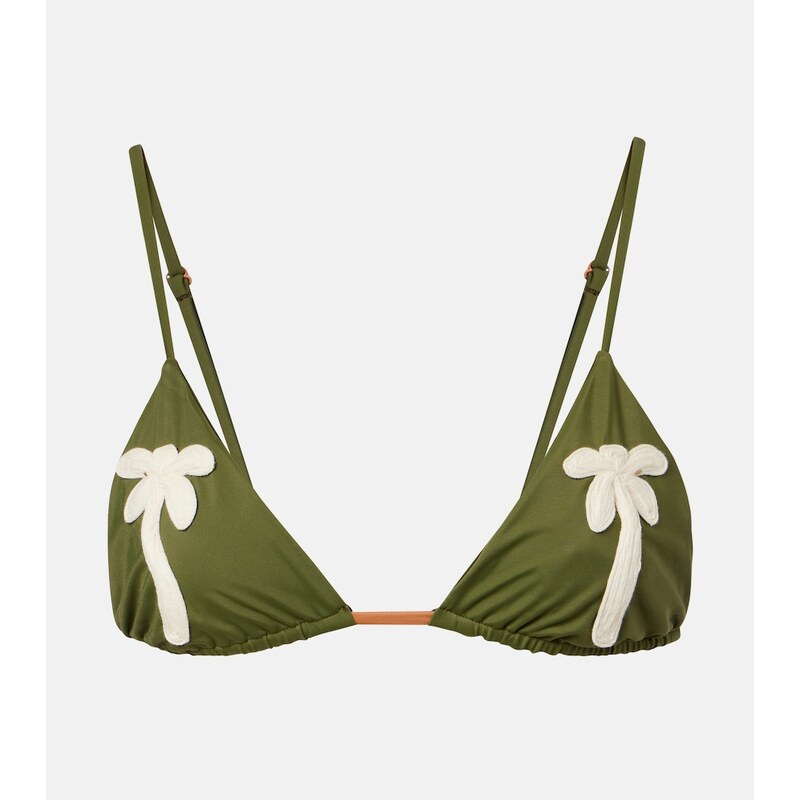 Johanna Ortiz Embroidered bikini top