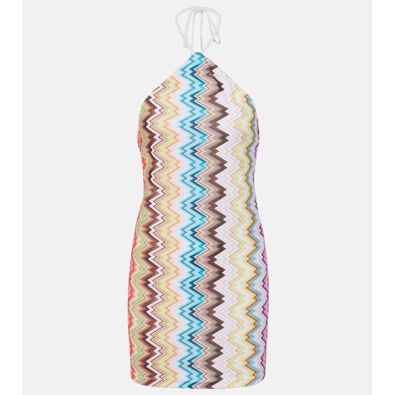 Missoni Zigzag open-back minidress