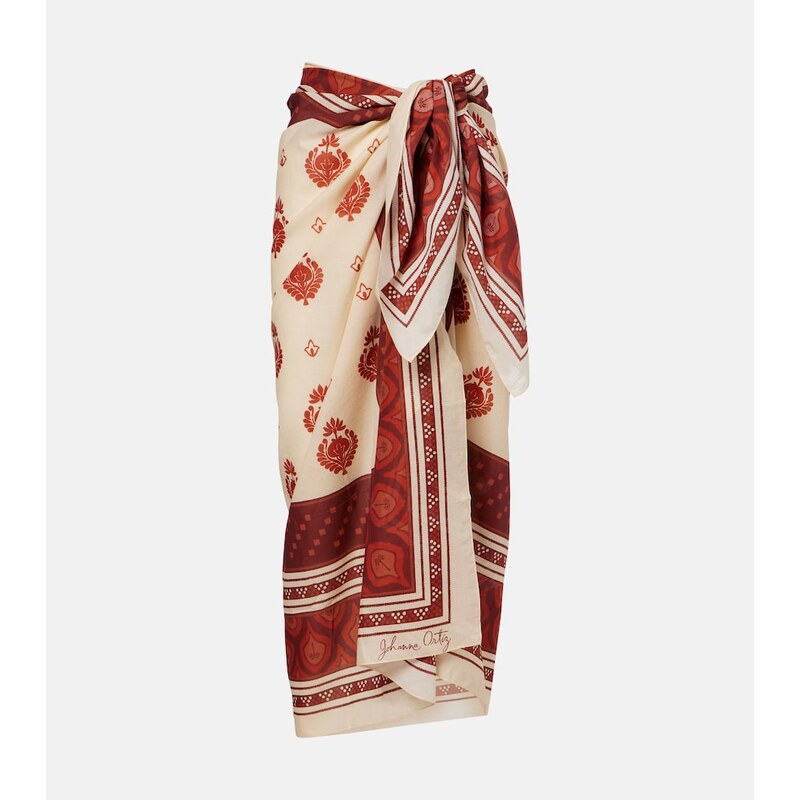 Johanna Ortiz Printed cotton beach cover-up