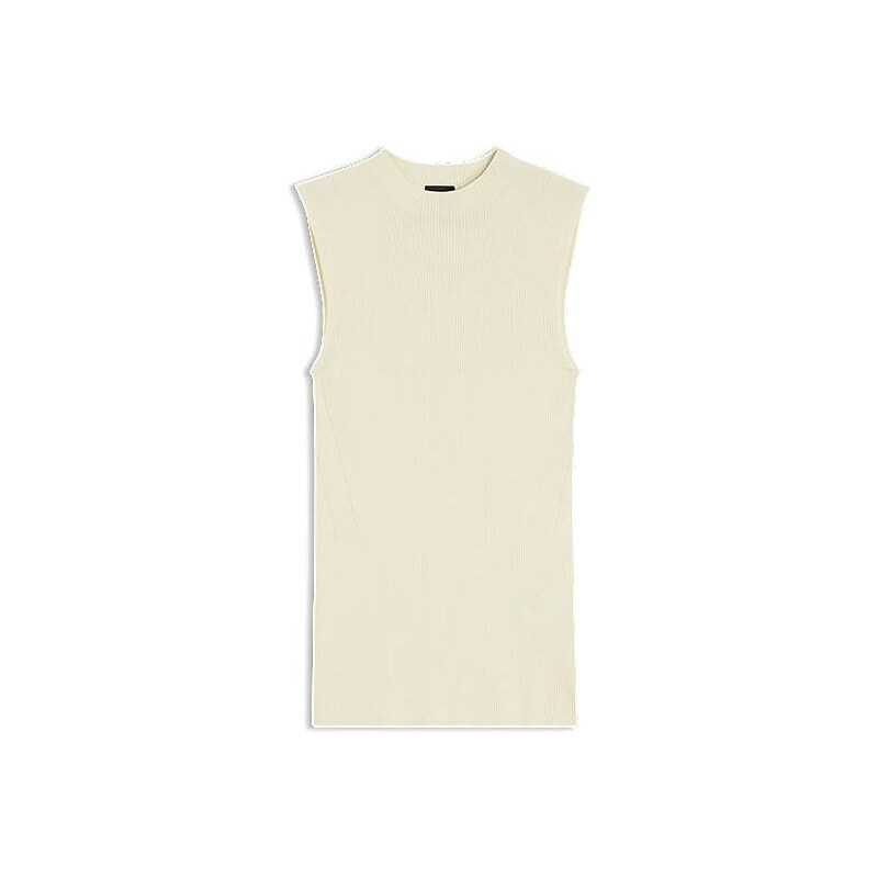 BOSS Ribbed-knit top with mock neckline 115371470