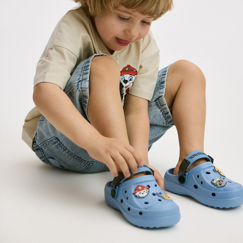 Reserved - Lehké pantofle Paw Patrol - světle modrá