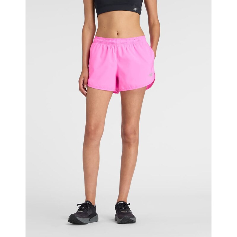 New Balance Sport Essentials 3 inch shorts in bright pink