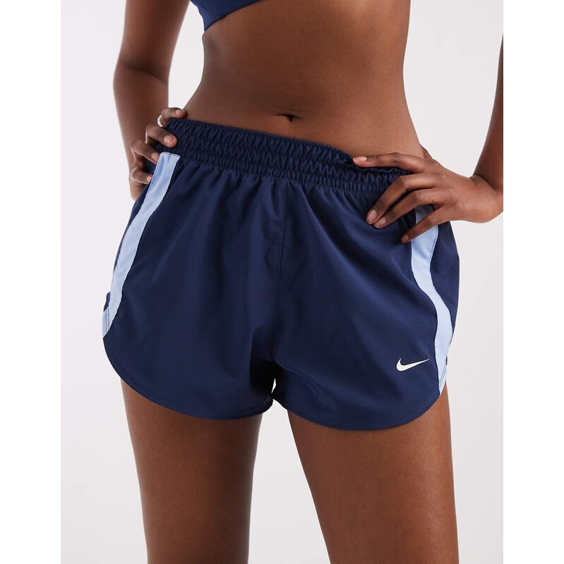 Nike Training One Dri-FIT woven shorts in navy and blue
