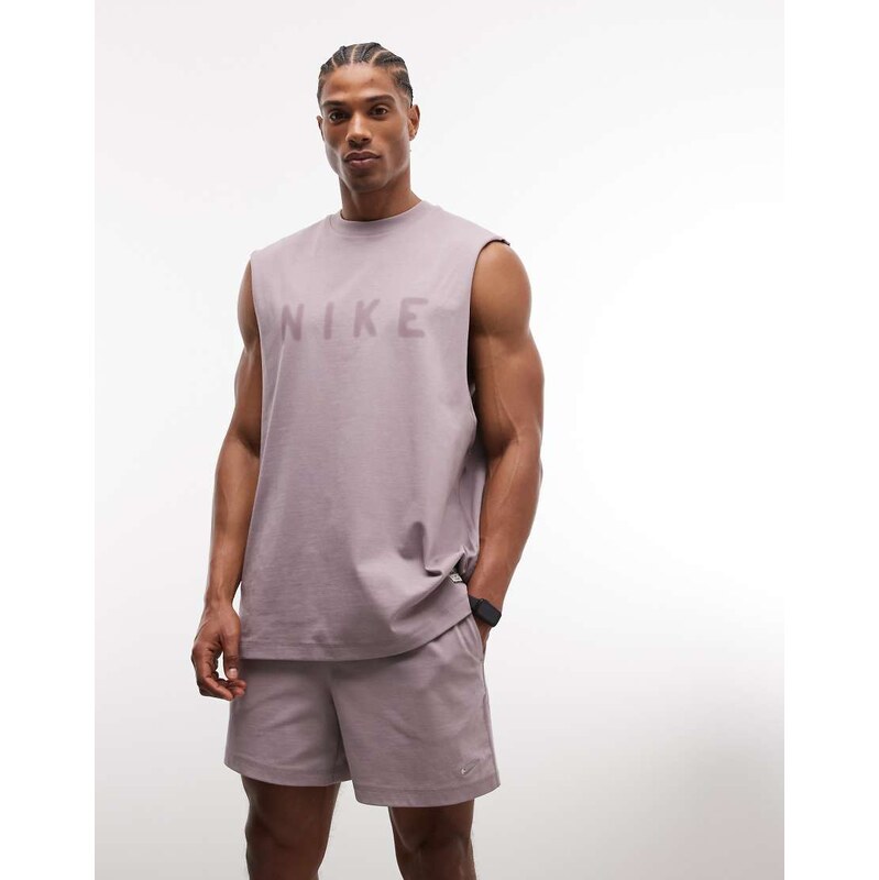 Nike Training Athletic Club chest logo vest in purple