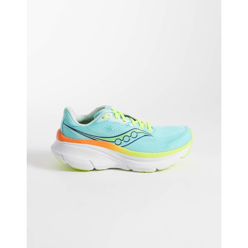 Saucony Guide 19 running trainers in blue and citron 115372632