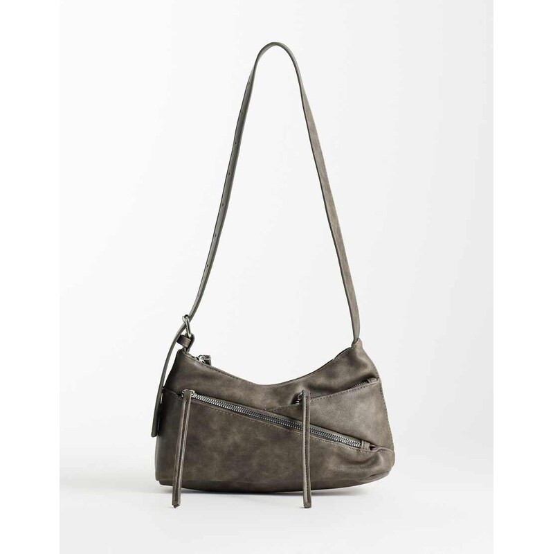 JJXX washed buckle shoulder bag in brown-Grey 115372691