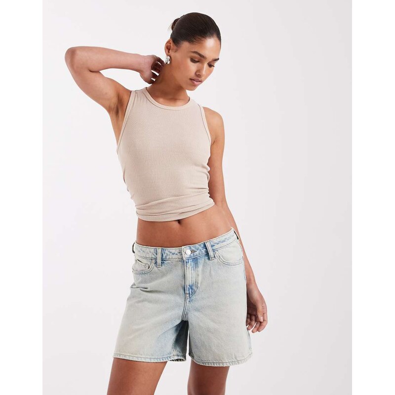 JJXX Seville denim shorts in vintage mid blue 115520648