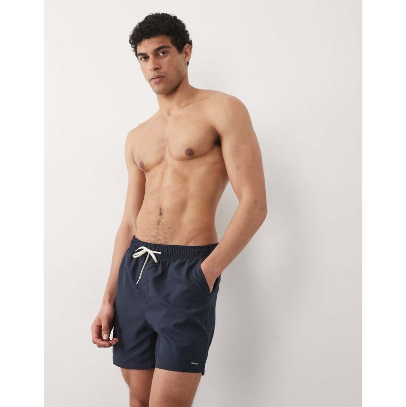 Selected swimshorts in navy