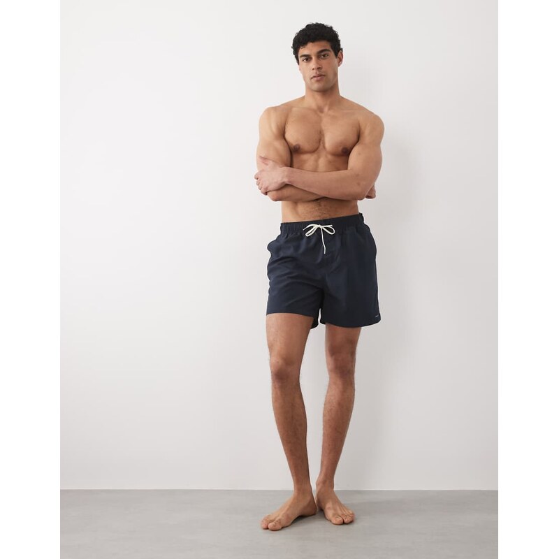 Selected swimshorts in navy