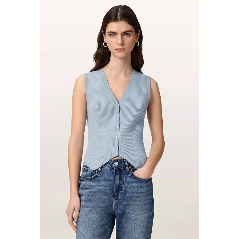 AllSaints top dámský z viskózy 115372820
