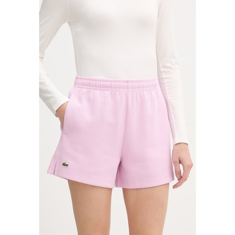 Lacoste teplákové šortky dámské s bavlnou 115372895