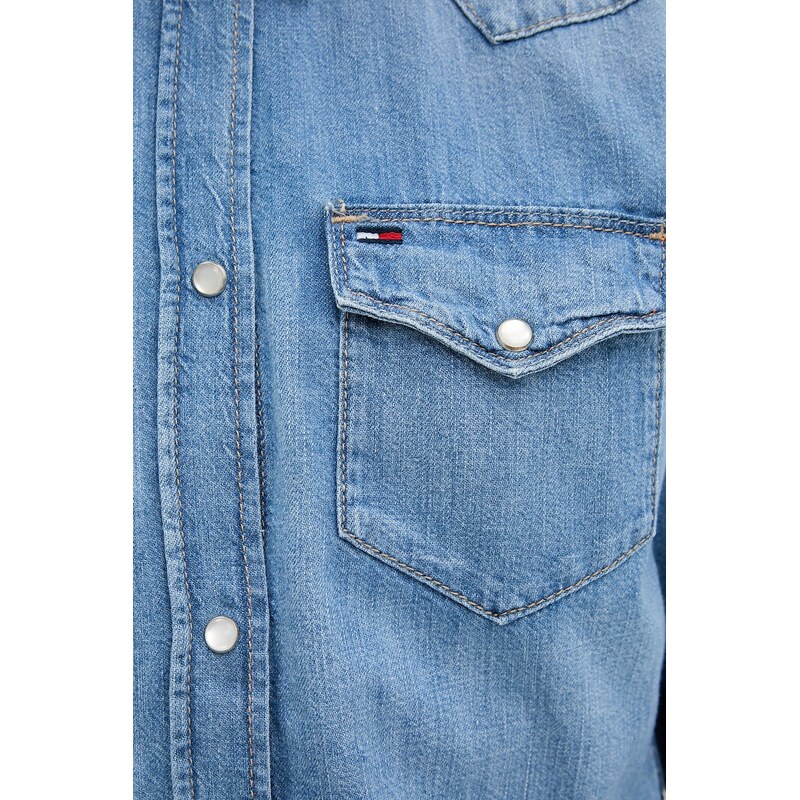 Tommy Jeans košile dámská džínová