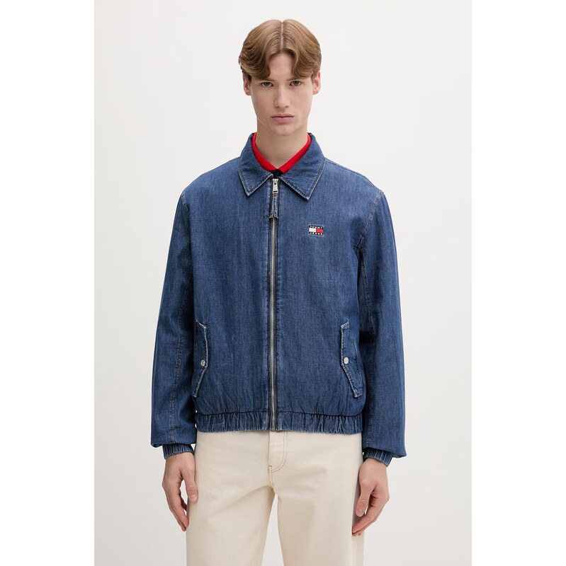 Tommy Jeans přechodová bunda pánská džínová