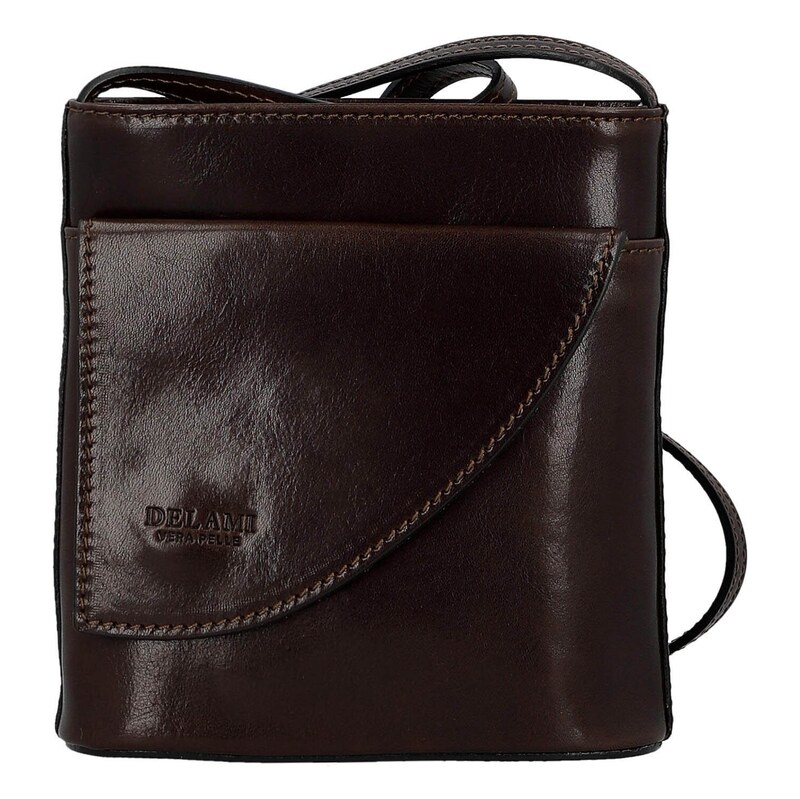 Delami Vera Pelle Luxusní dámská kožená crossbody kabelka Nica,