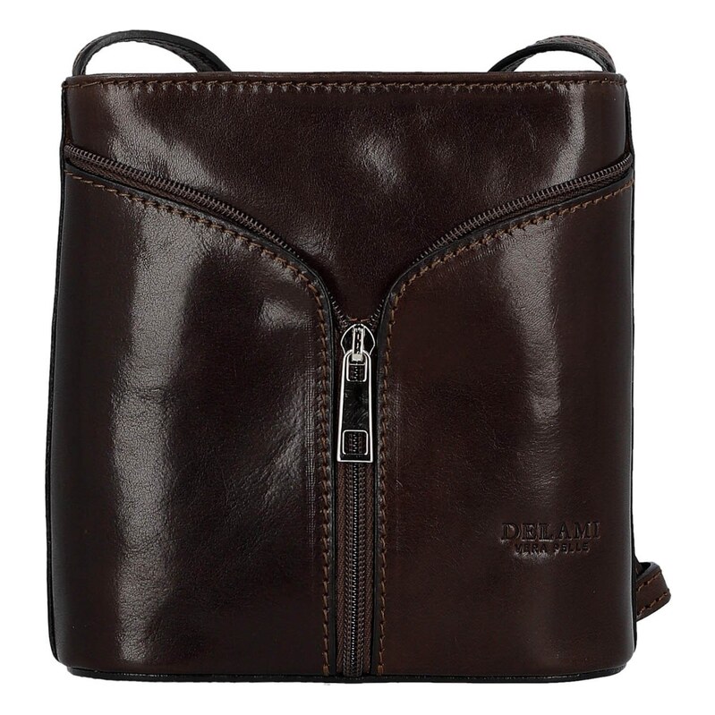 Delami Vera Pelle Luxusní dámská kožená crossbody kabelka Katija