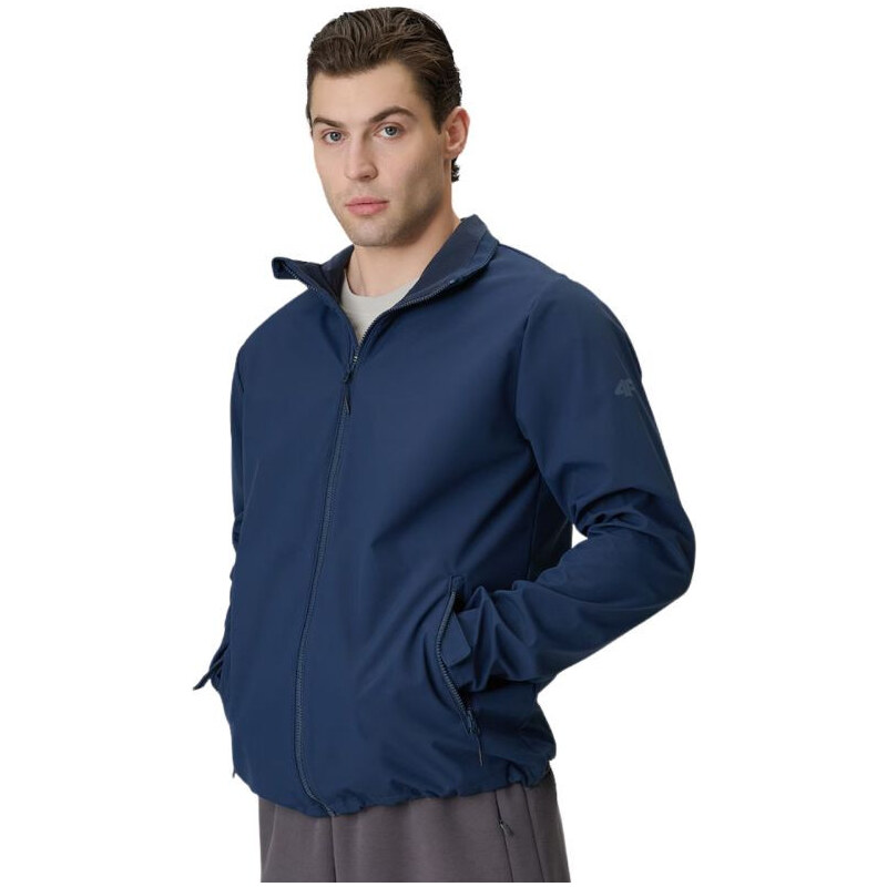 Pánská softshellová bunda 4F M548 navy blue 4FWSS26TSOFM548 31S