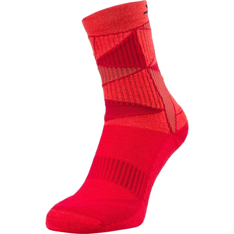 Unisex zateplené ponožky Silvini Vallonga červená 85830121