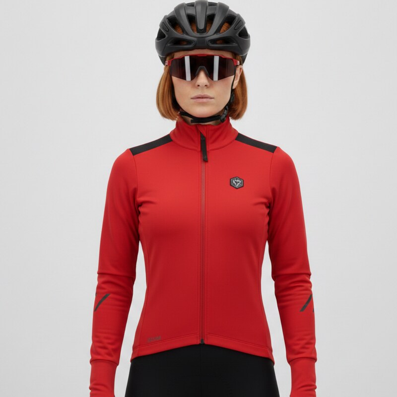 Dámská cyklo bunda Silvini Ghisalla červená 82401432