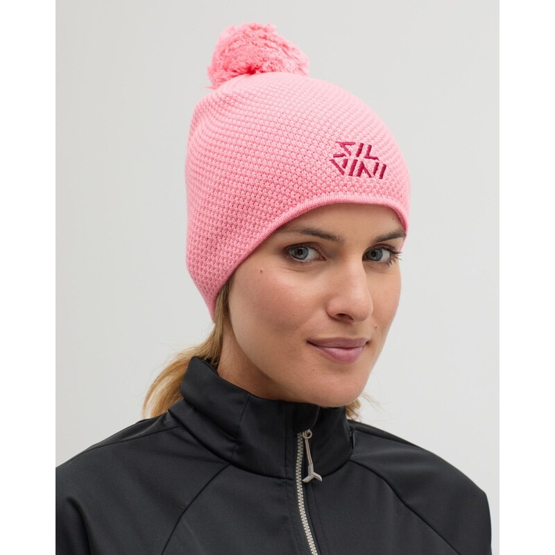 Unisex pletená čepice Silvini Airoso růžová 101330620
