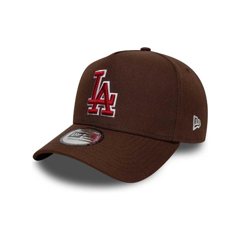 Hnědá kšiltovka New Era Los Angeles Dodgers Outline Script