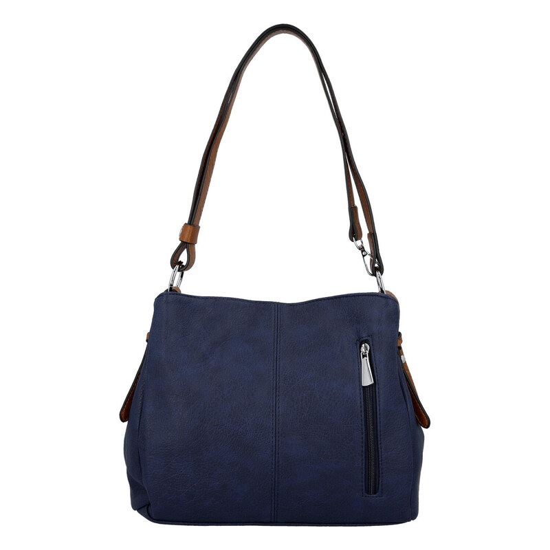 JGL Trendy dámská koženková crossbody kabelka Julianna, tmavě